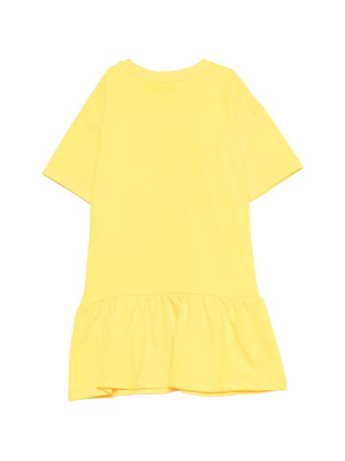 Abito bambina Moschino giallo con logo Teddy Bear MOSCHINO KID-TEEN | HDV0HLLCA1950577